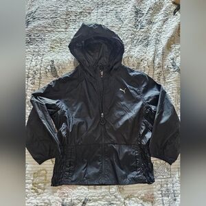 Black Puma Windbreaker Front Pockets Wind Cell  size S.